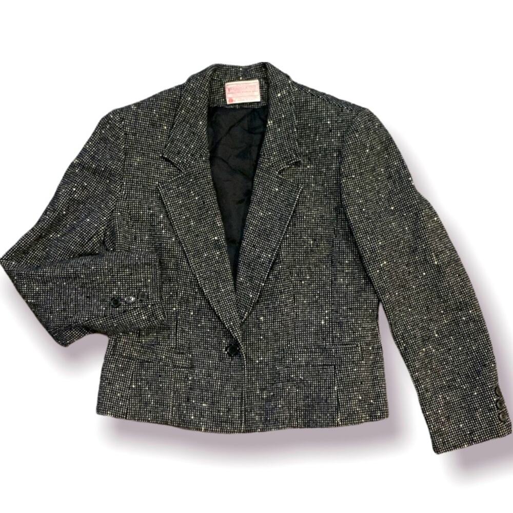 Vintage Pendleton black wool blazer size 12